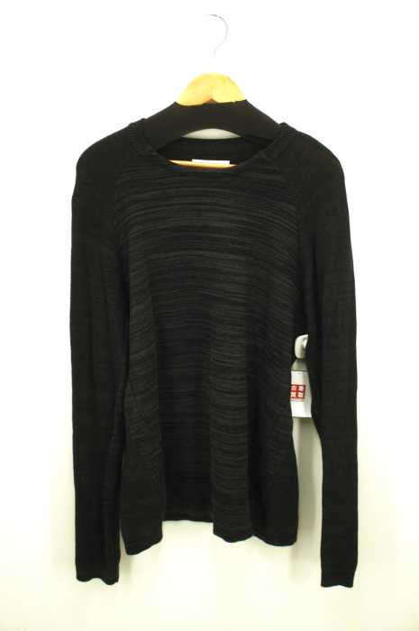 Adam et Rope （アダムエロペ） ストレッチコットンカスリクルーネック メンズ トップス