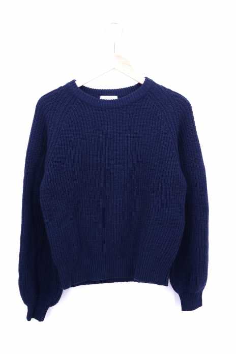 UNITED ARROWS green label relaxing （ユナイテッドアローズグリーンレーベルリラクシング） CF カタアゼ クルーネック パフスリーブ ニット レディース トップス