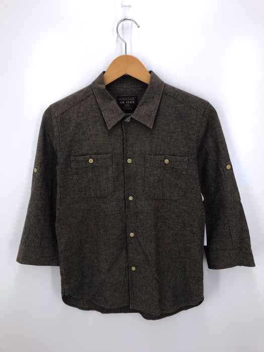 MR.OLIVE(ミスターオリーブ) 七分袖 コットンボタンシャツ メンズ トップス