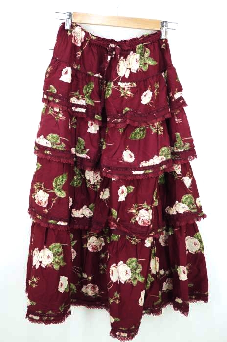 PINKHOUSE(ピンクハウス) フラワープリント ティアードスカート レディース スカート