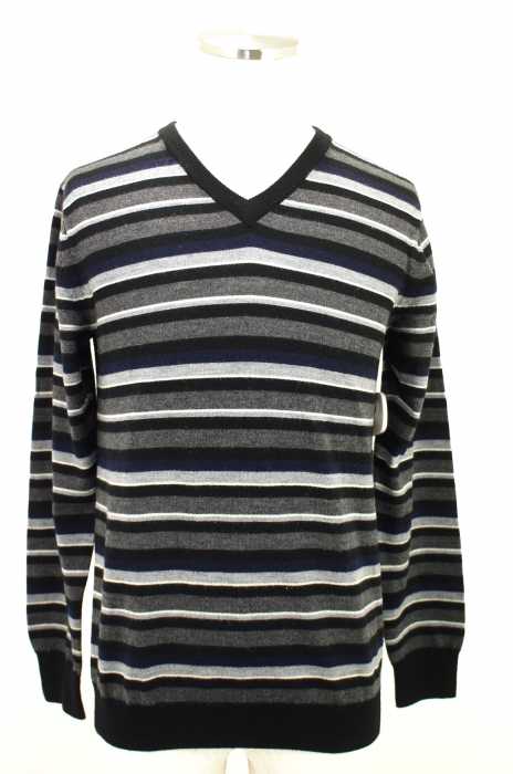 BEAUTY & YOUTH UNITED ARROWS  （ビューティーアンドユースユナイテッドアローズ） Vネックウールボーダーセーター メンズ トップス