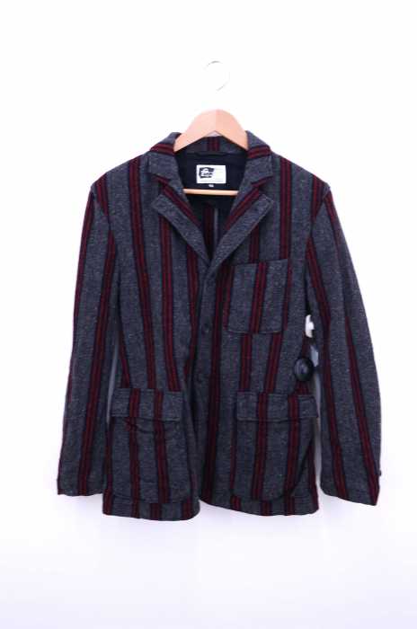 Engineered Garments （エンジニアードガーメンツ） 3B ストライプ ウールジャケット メンズ アウター