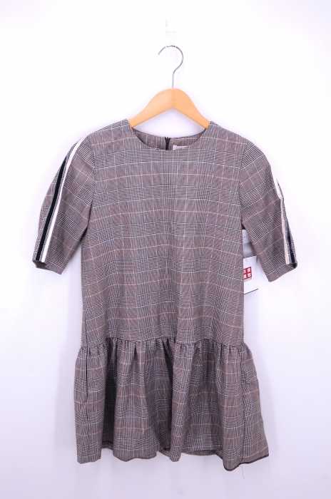 Zara Trafaluc ザラトラファルック グレンチェック柄 ベロアサイドラインマーメイドワンピース レディース ワンピース ブランド古着買取販売バズストア