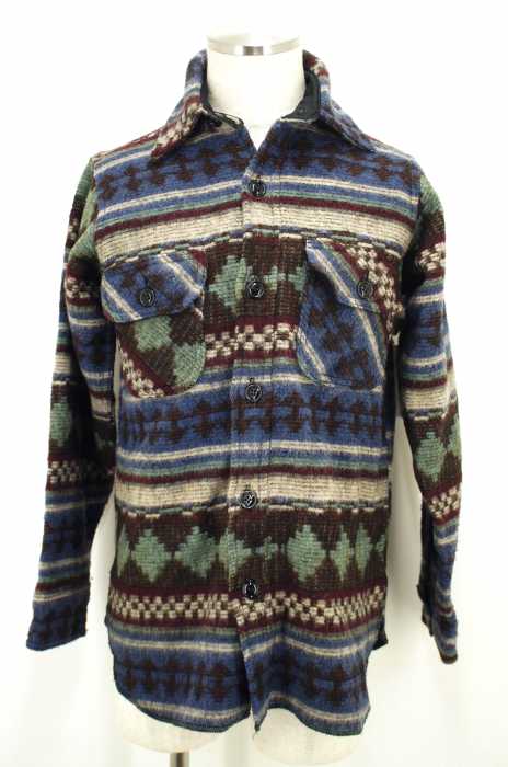 Johnson Woolen Mills （ジョンソンウーレンミルズ） 総柄ウールジャケット メンズ アウター