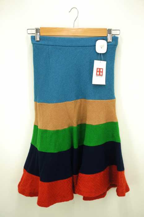 JUNYA WATANABE COMME des GARCONS (ジュンヤワタナベコムデギャルソン) AD2001 ウール混デザインスカート レディース スカート