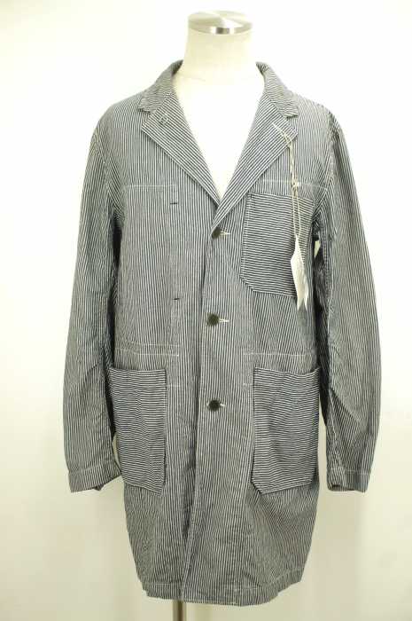 Engineered Garments （エンジニアードガーメンツ） ヒッコリーストライプ チェンジボタン ショップコート メンズ アウター
