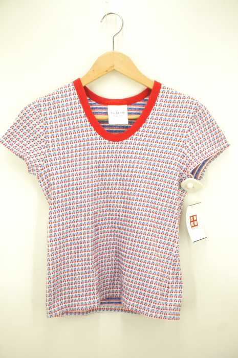 Ray BEAMS （レイビームス） チェリー柄 リンガー Tシャツ レディース トップス