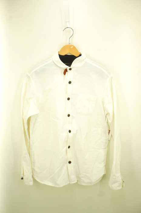 BEAMS  （ビームス） 革釦ショールワークシャツ メンズ トップス