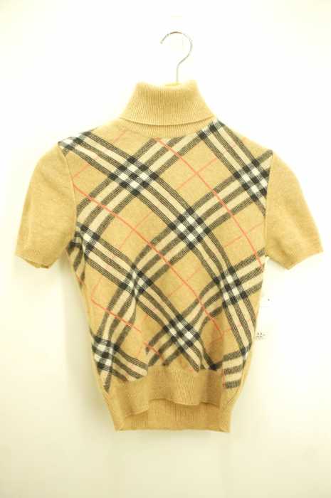 BURBERRY(バーバリー) タートルネック半袖ニット レディース トップス