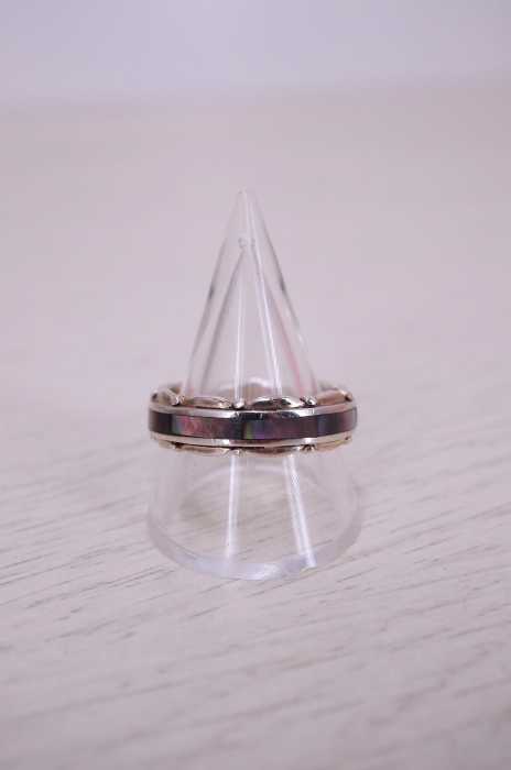 USED古着  （ユーズドフルギ） 925刻印 グレーストーン シルバーリング メンズ アクセサリー