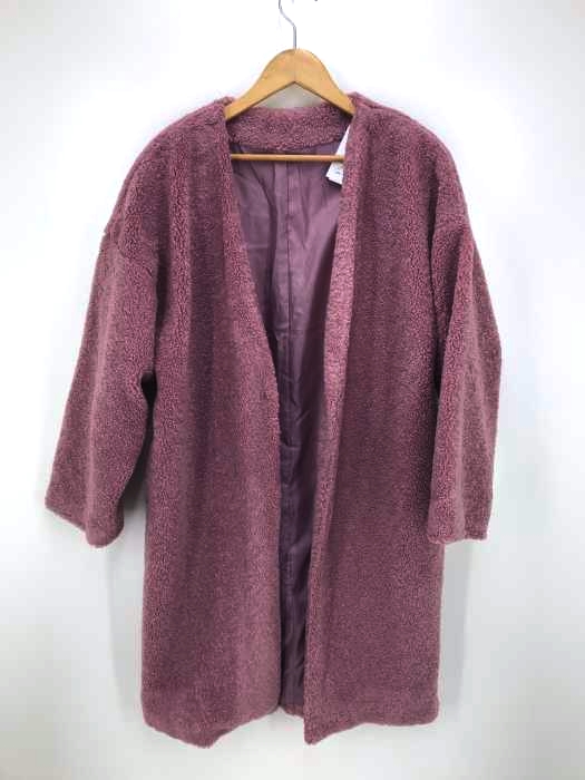 ANAP（アナップ） シンプルボアノーカラーコート レディース アウター