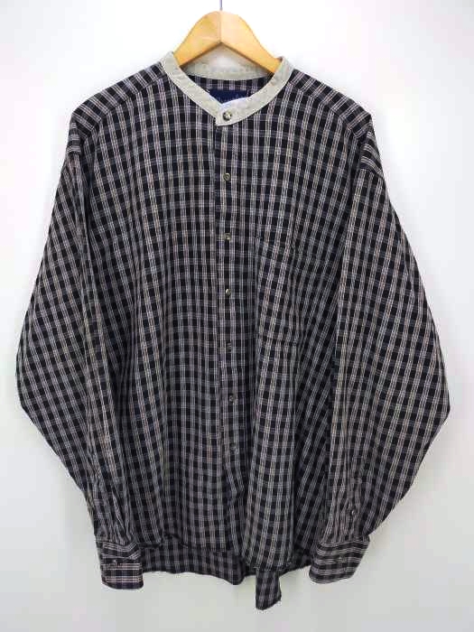 Wrangler（ラングラー） 90S バンドカラーチェックシャツ メンズ トップス