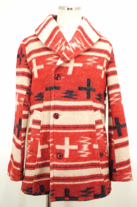 SALTWATERCOWBOY (ソルトウォーターカウボーイ) CHIEF BLANKET PEA-COAT ネイティブショールPコート メンズ アウター