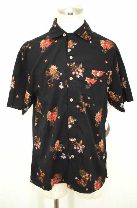 ARIZONA JEAN （） 開襟花柄ボタンシャツ オープンカラーシャツ メンズ トップス