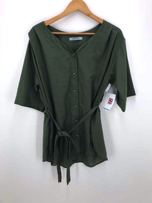 ROSE BUD(ローズバッド) ベルテッドボタンブラウス レディース トップス