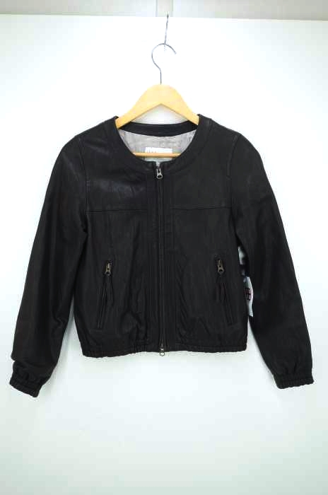 IENA（イエナ） ラムレザーノーカラーシングルライダースジャケット レディース アウター