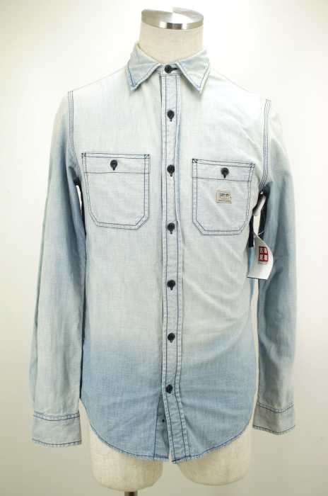 DENIM & SUPPLY RALPH LAUREN （デニム&サプライ ラルフローレン） バンダナ切替シャンブレーデニムシャツ メンズ トップス