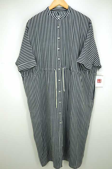 moussy （マウジー） 2way TRIPE LONG SHIRT バンドカラー レディース ワンピース