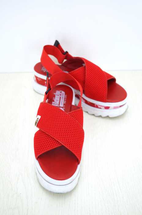 A BATHING APE (アベイシングエイプ) ABC PLATFORM SANDALS レディース シューズ