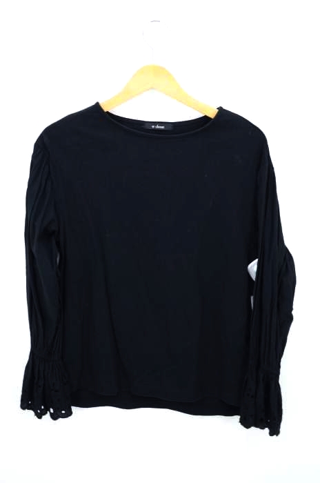 w closet（ダブルクローゼット） 刺繍スリーブ7分袖プルオーバー レディース トップス