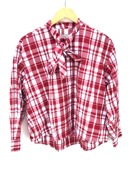 maison kitsune（メゾンキツネ） AXEL PUSSY BOW SHIRT レディース トップス