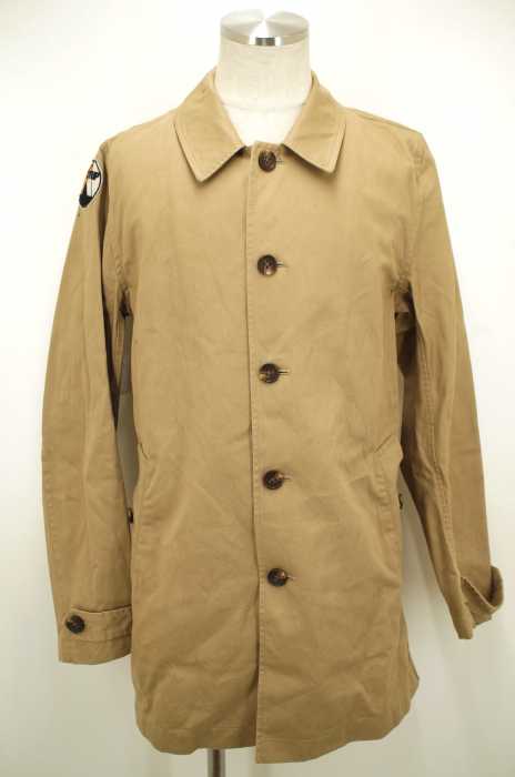 FREE CITY （フリーシティー） 14SS CHINO SHOP COAT 袖ワッペン付ステンカラーコート メンズ アウター