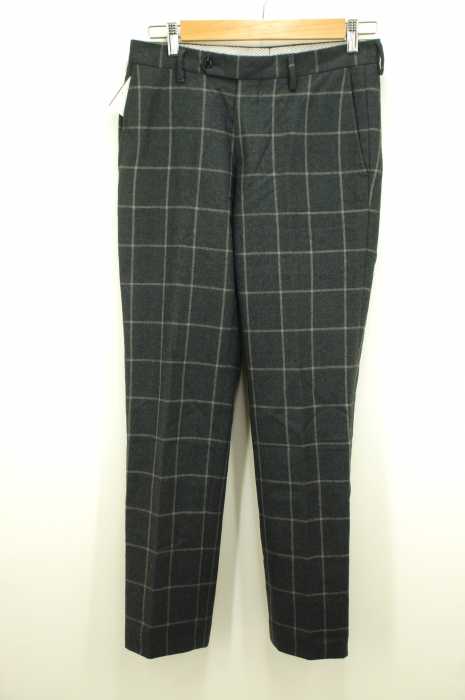 UNITED ARROWS green label relaxing （ユナイテッドアローズグリーンレーベルリラクシング） Alfred Brown社製生地使用チェック柄ウールスラックスパンツ メンズ パンツ
