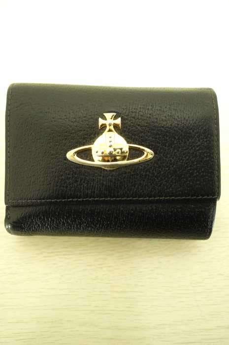 Vivienne Westwood (ヴィヴィアンウエストウッド) EXECUTIVE LF オーブ ウォレット がま口三つ折り財布 レディース 財布・ケース