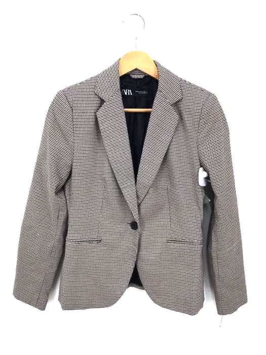 ZARA（ザラ） HOUNDSTOOTH TAILORED BLAZER レディース アウター