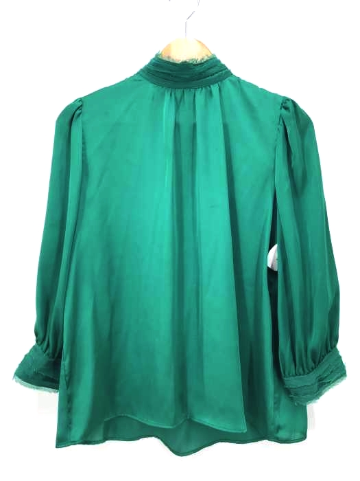 ZARA（ザラ） ローハイネック光沢シャツ レディース トップス