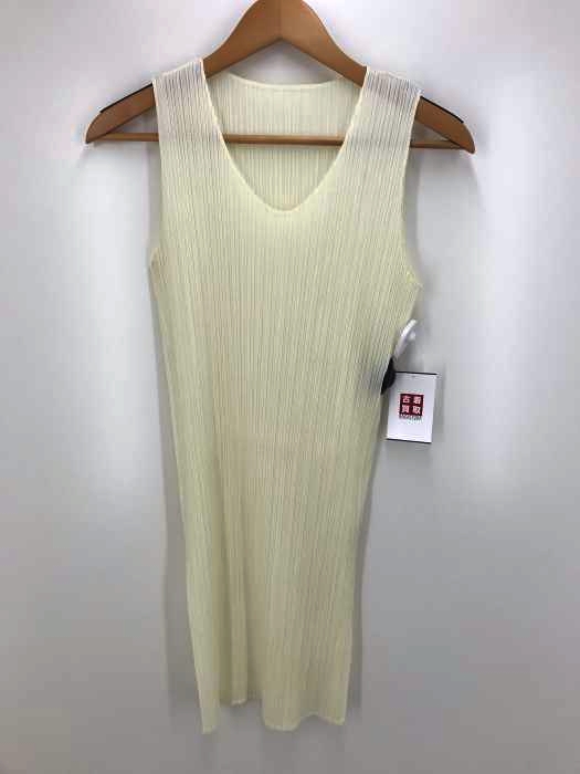 PLEATS PLEASE ISSEY MIYAKE（プリーツプリーズイッセイミヤケ） スリットノースリーブプリーツワンピース レディース ワンピース