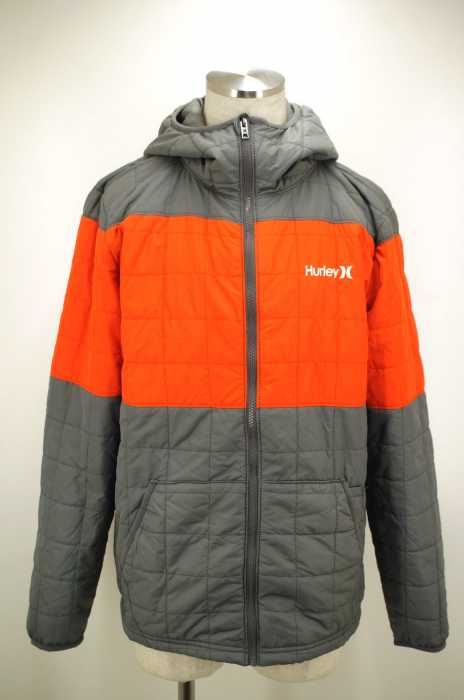 Hurley （ハーレー） Edge Jacket バイカラーキルティング中綿フーデッドジャケット メンズ アウター
