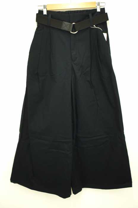 KBF （ケイビーエフ） リングベルト付きワイドパンツ レディース パンツ