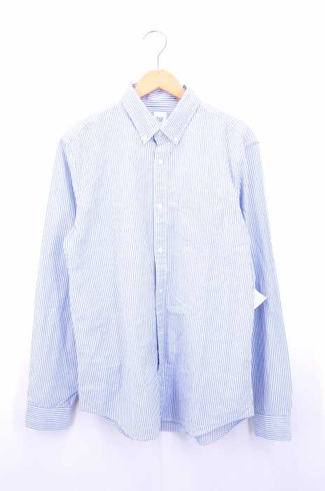 Gap (ギャップ) ストライプ柄 コットンボタンダウンシャツ メンズ トップス