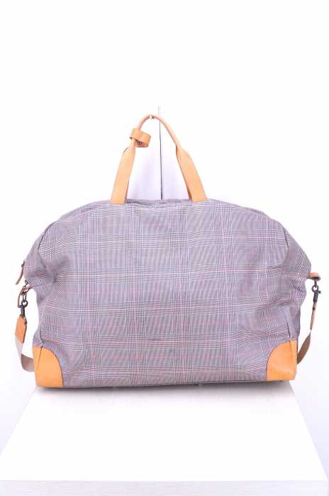TSUMORI CHISATO (ツモリチサト) グレンチェック柄 レザーボストンバッグ レディース バッグ