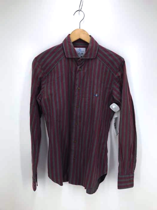 Vivienne Westwood MAN LONDON(ヴィヴィアンウエストウッドマンロンドン)we ホリゾンタルカラーストライプシャツ メンズ トップス