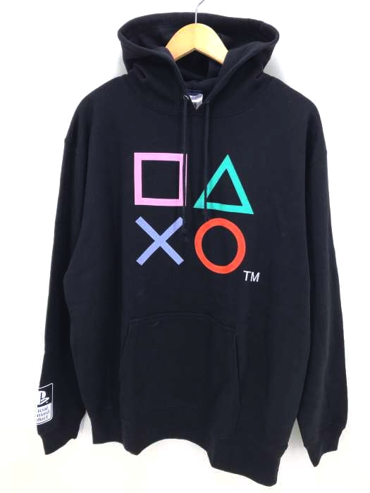 PLAY STATION(プレイステーション) ロゴフーデッドパーカー メンズ トップス