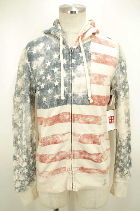 DENIM & SUPPLY RALPH LAUREN (デニム&サプライ ラルフローレン) 星条旗プリントジップパーカー メンズ トップス
