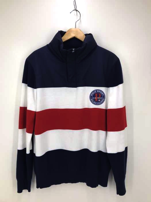 POLO RALPH LAUREN（ポロラルフローレン） ナイロン切替ボーダーラガーニット メンズ アウター