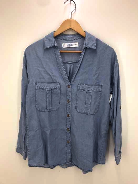 ZARA（ザラ） デニムスキッパーシャツ レディース トップス