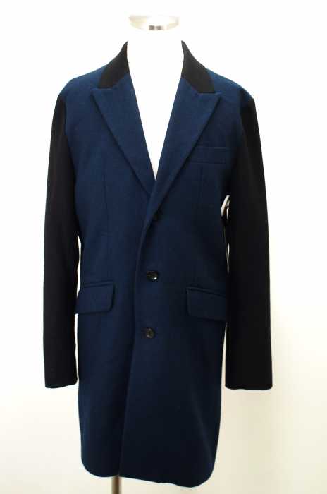 NO ID （ノーアイディー） 14AW ライトウールメルトンバイカラーチェスターコート メンズ アウター