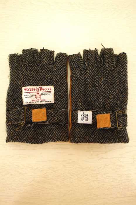 Harris Tweed （ハリスツイード） フィンガーレス　手袋 レディース ファッション雑貨