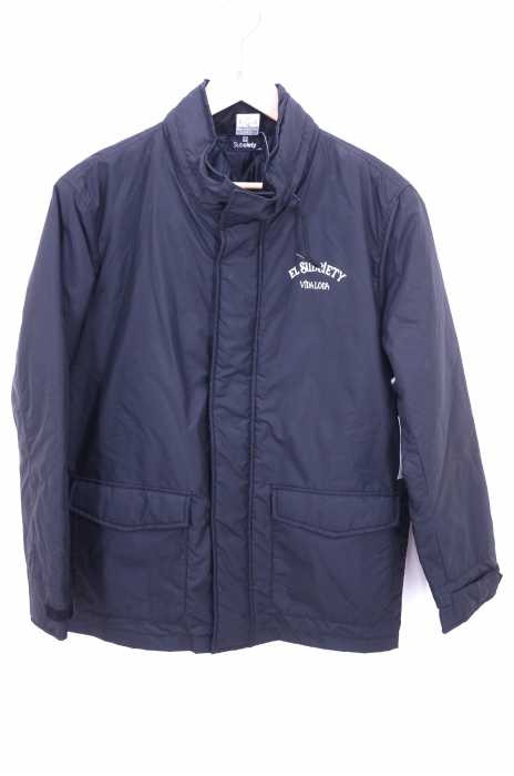 Subciety （サブサエティ） バックロゴプリント　中綿ナイロンジャケット メンズ アウター