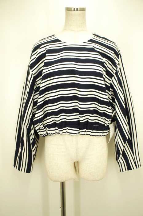 ZARA trafaluc （ザラトラファルク） バックジップボーダートップス レディース トップス