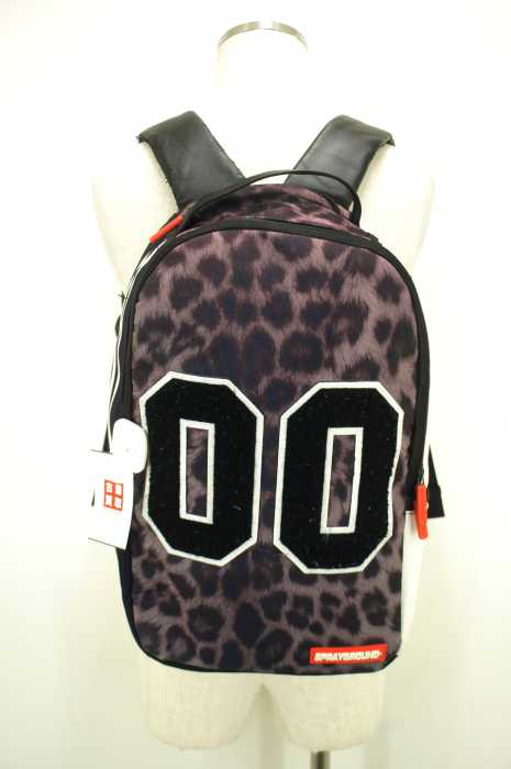 SPRAYGROUND （スプレーグラウンド） ナンバリングパッチデザインレオパード柄バックパック　デイバッグ メンズ バッグ