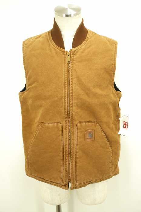 Carhartt WIP (カーハートワークインプログレス) V02 SANDSTONE VEST ブラウンダック メンズ トップス