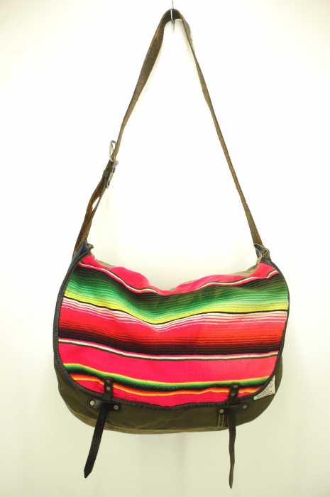 Will Leather Goods () LA MANTA MESSENGER BAG セペラ柄レザー使い メンズ バッグ