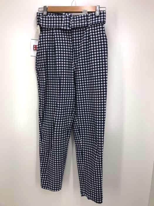 ZARA（ザラ） チェックベルト付きスラックスパンツ レディース パンツ