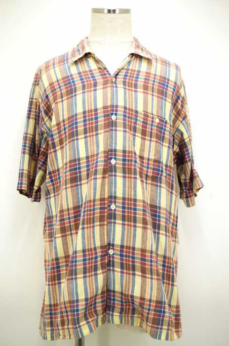 STUSSY （ステューシー） チェック柄オープンカラーワイドボタンシャツ メンズ トップス