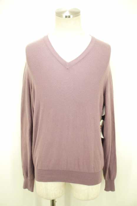 Martin Margiela （マルタンマルジェラ） 14 Vネックエルボーパッチニットセーター メンズ トップス